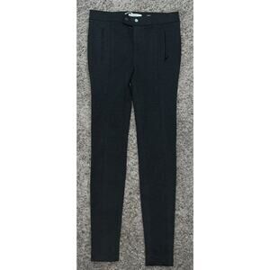 Vince Black Ponte Stretch Pants Skinny Leg Ankle Dress women Sz 0 zipper pockets